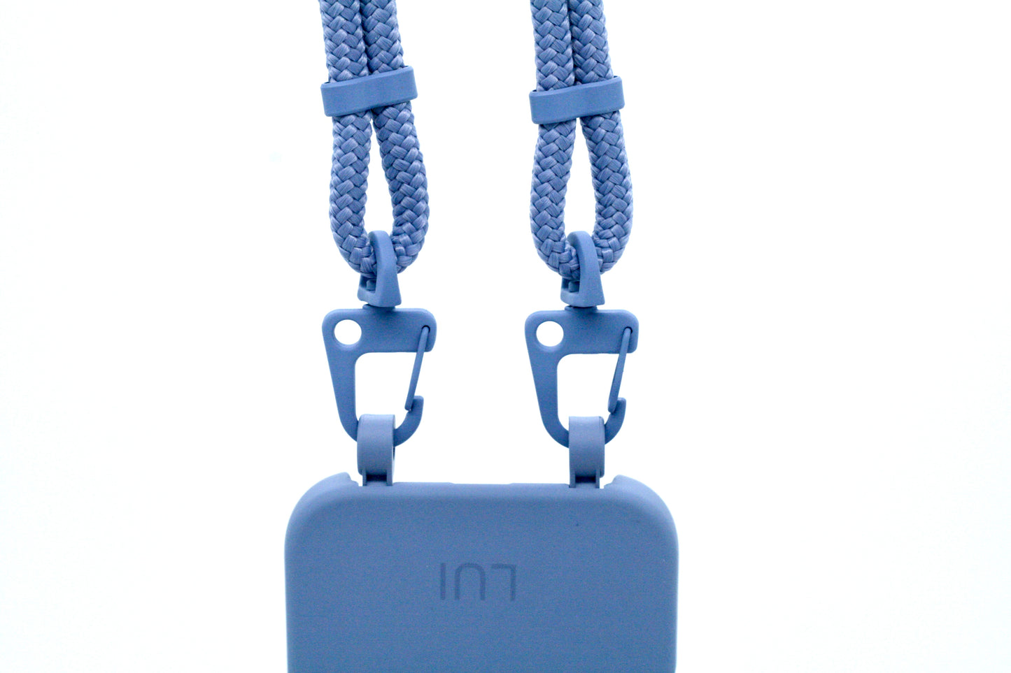 2in1 Handyhülle mit Karabinerband Ash Blue