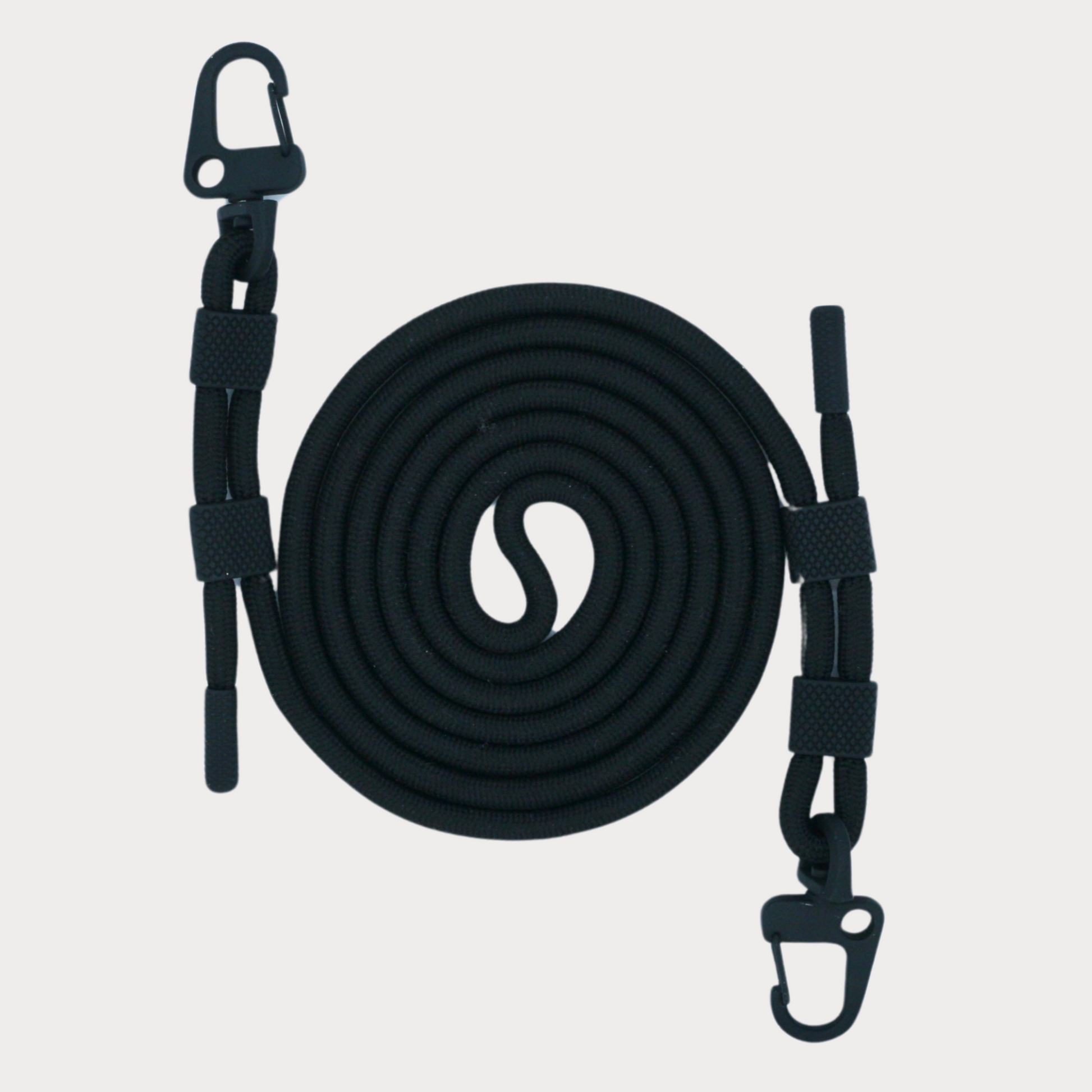 abnehmbare Handykette mit Karabiner in schwarz