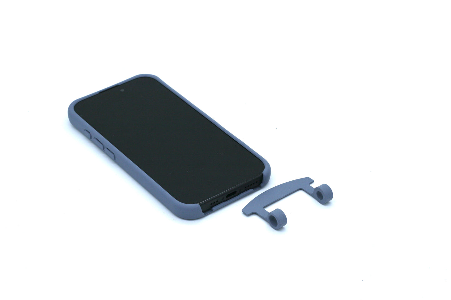 Handyhülle für 2in1 Verwendung in AshBlue. Hülle kann mit und ohne Handyband verwendet werden.