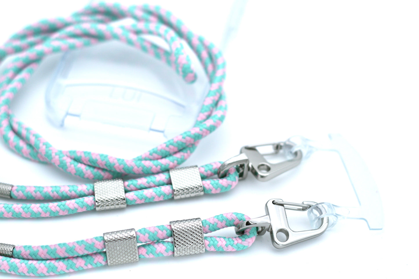 Karabinerband Silver / Mehrfarbig